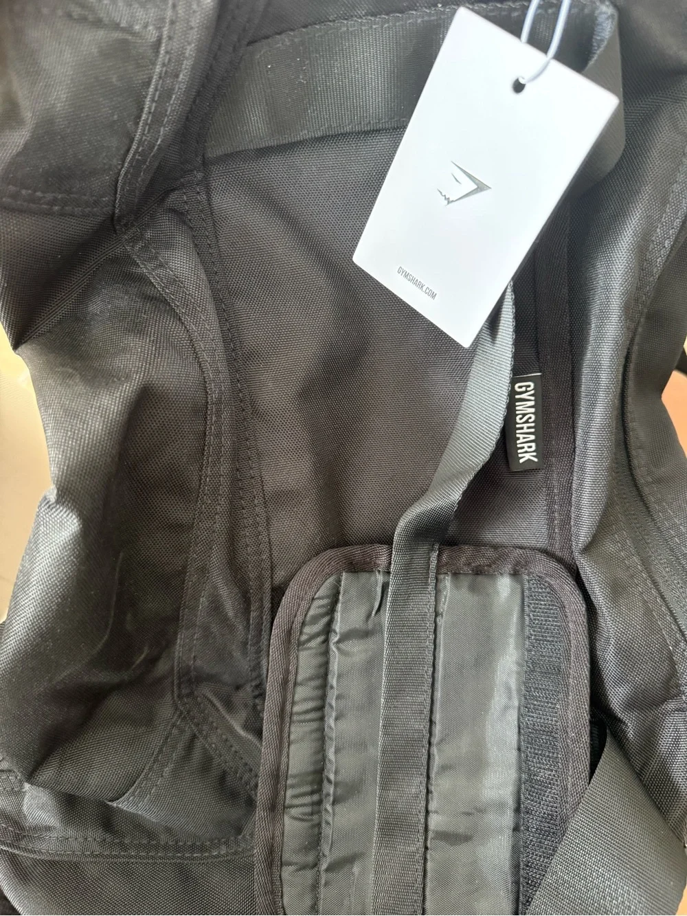 NWT Gymshark Sharkhead Holdall Gym Duffel Bag Black 25L